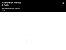 Tablet Screenshot of harborfishmarket-grille.com